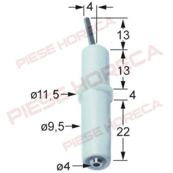 Electrod aprindere flacara pilot JUNKERS tip CB505101